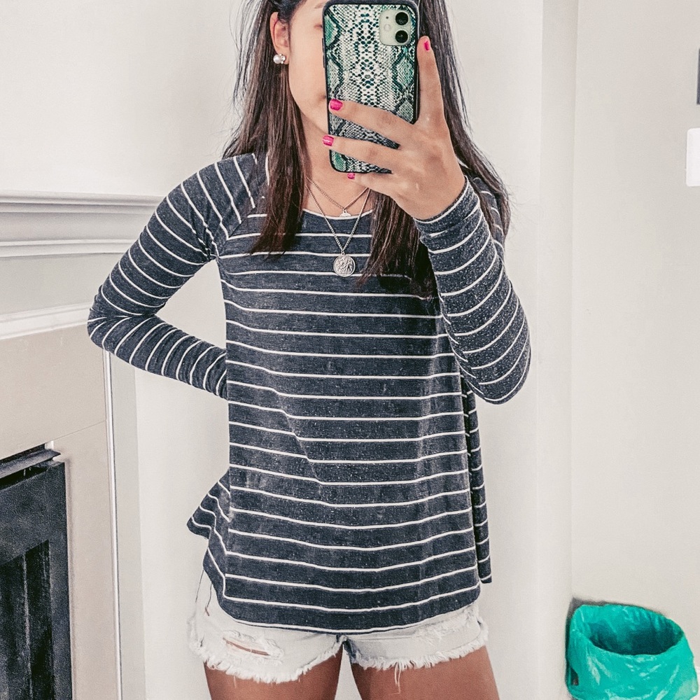 3/$25 Hollister Long Sleeve Striped Top